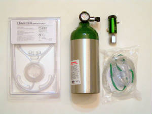 Aviation Oxygen Systems Basic CGA-540 with Oxymizer Cannulas